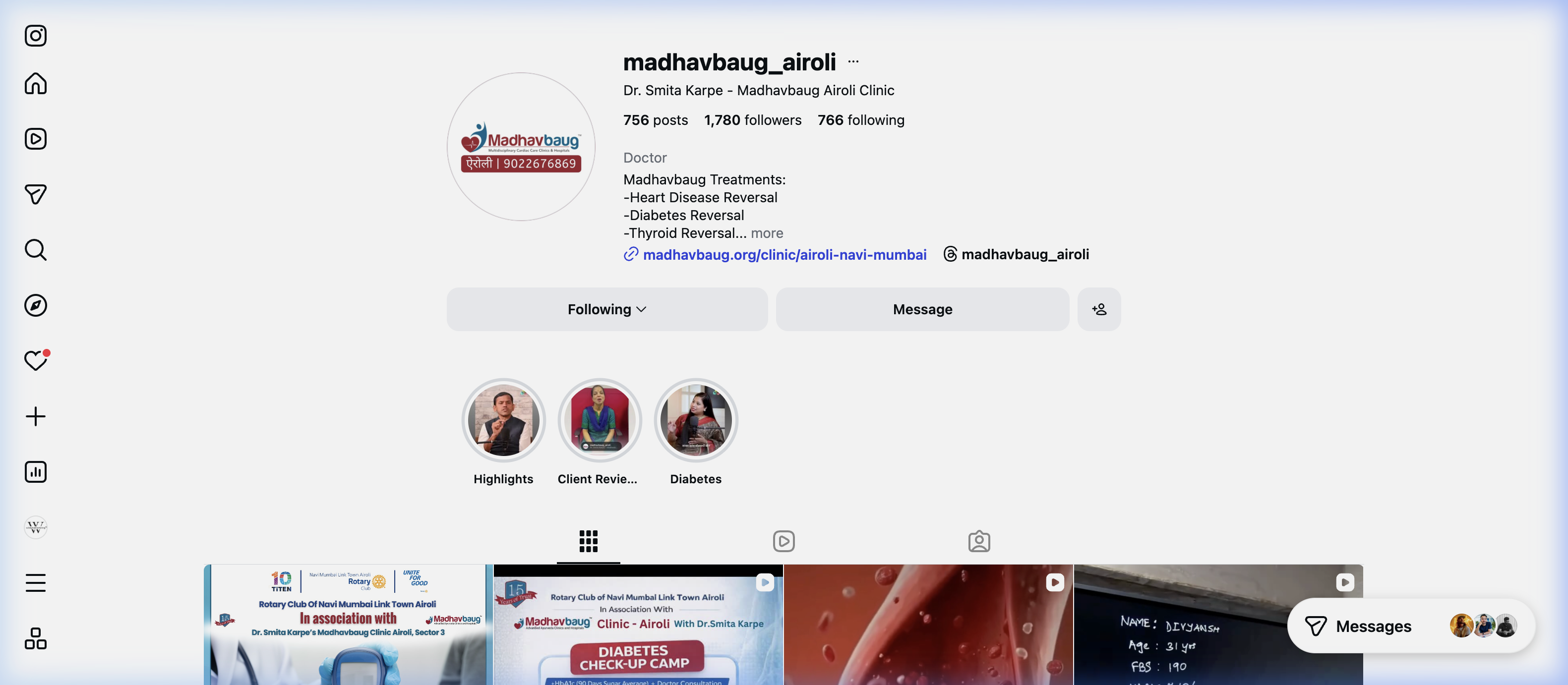 Airoli Madhavbaug Instagram